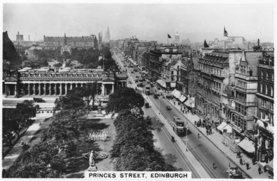 Princess Street, Edimburgo, 1936 de Unbekannt