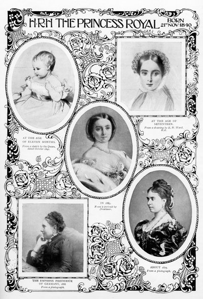 Princesa Victoria Adelaide Mary Louise, filha mais velha da rainha Victoria, final do século XIX de Unbekannt