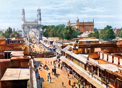 Main Entrance Street, Hyderabad, Índia, início do século XX de Unbekannt
