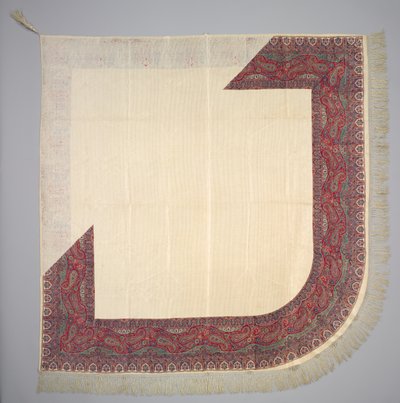 Xaile de seda estampado, 1835-1840. de Unbekannt
