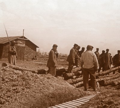 Prisioneiros, Chalons, norte da França, c1914-c1918 de Unbekannt