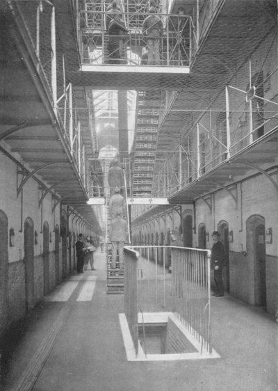 Prisioneiros que vão jantar, Wormwood Scrubs Prison, Londres, c1903 1903 de Unbekannt