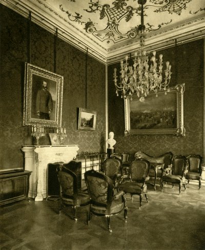 Escritório particular do imperador Franz Joseph I em Hofburg, Viena, Áustria, c1935. de Unbekannt