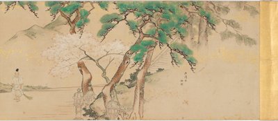 Procissão de um Mensageiro Imperial ao Santuário Iwashimizu, período Edo, final do século XVIII-XIX. de Unbekannt