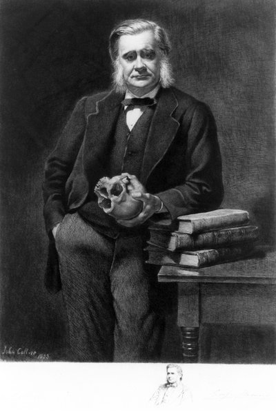 Professor Thomas Henry Huxley, biólogo inglês de Unbekannt