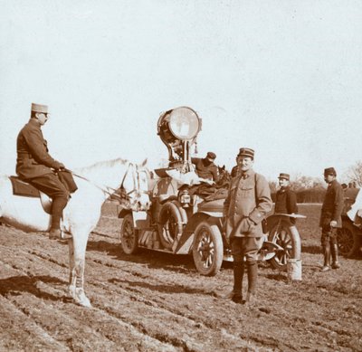 Projetor, Chalons, norte da França, c1914-c1918. de Unbekannt