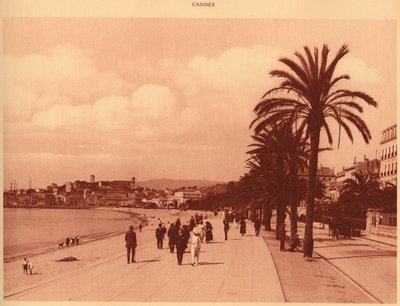 Passeio da Croisette e do Mont Chevalier, Cannes, 1930. de Unbekannt