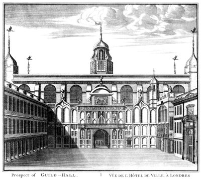 Prospecto de Guildhall, cidade de Londres, 1886 de Unbekannt