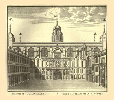 Prospecto do London Guildhall, 1886. de Unbekannt