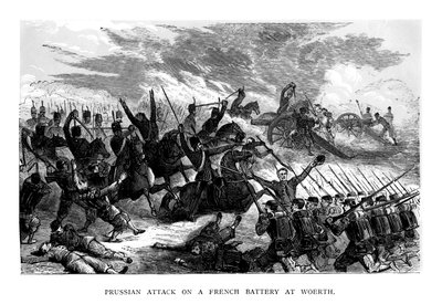 Ataque prussiano a uma bateria francesa em Woerth, 1793, 1875 de Unbekannt