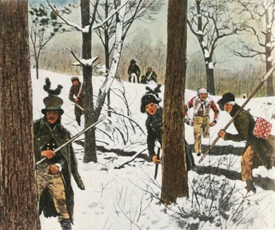 Soldados prussianos escapam da prisão pelos franceses, janeiro de 1807, 1936. de Unbekannt