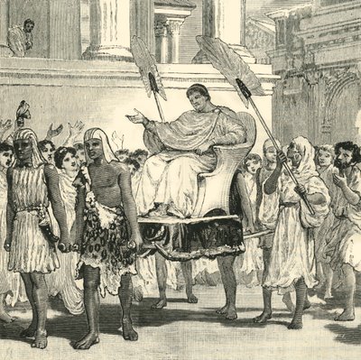 Alegria Pública sobre a Recuperação de Pompeu, 1890. de Unbekannt