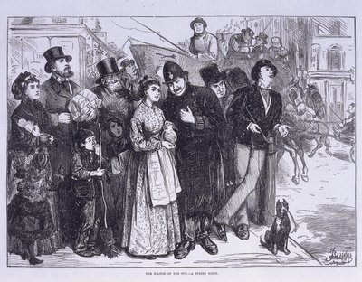 Testemunha pública do eclipse solar, Londres, c1870 de Unbekannt