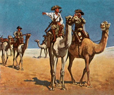 Perseguindo os Simon-Copper-Hottentotts no deserto de Kalahari, 16 de março de 1908, 1936. de Unbekannt