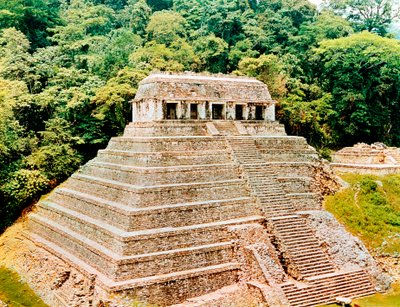 Pirâmide e Templo das Inscrições, Palenque, México, século VII de Unbekannt
