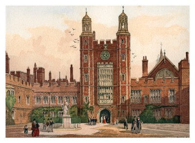 Quadrilátero da faculdade de Eton, 1880 de Unbekannt