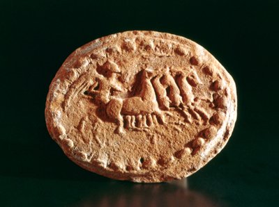Quadriga, Kerkouane, Tunísia, século III aC de Unbekannt