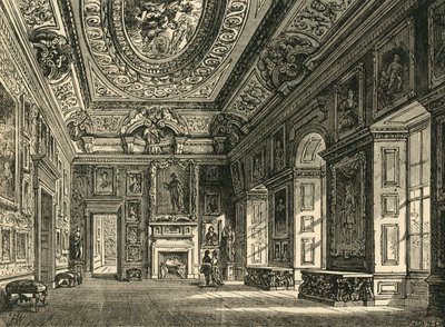 Sala de estar da rainha Carolines, palácio de Kensington, c1876. de Unbekannt