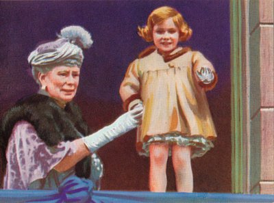 Rainha Mary 1867-1953 e princesa Margaret 1930-2002 por ocasião do rei George Vs Silver J de Unbekannt