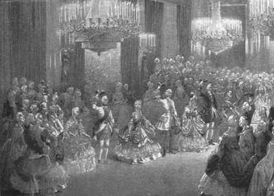 Rainha Victorias Georgian Costume Ball no Palácio de Buckingham, 6 de janeiro de 1845, 1901. de Unbekannt