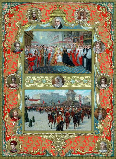 Coroação da Rainha Vitória, 1837 e Jubileu de Ouro, 1887 de Unbekannt