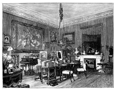 Sala de estar privada da rainha Victorias, Casa Osborne, Ilha de Wight de Unbekannt