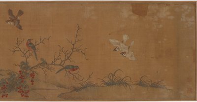 Coelhos, pássaros e flores, século XVII. de Unbekannt