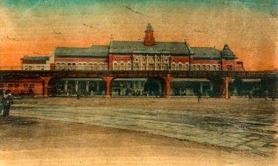 Estação Ferroviária, Yokohama, século XX de Unbekannt