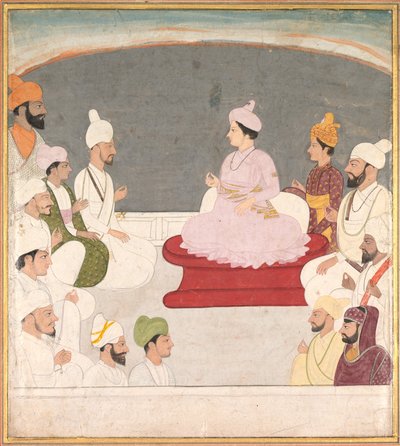 Raja Sansar Chand, de Kangra e Courtiers, c. 1783 de Unbekannt