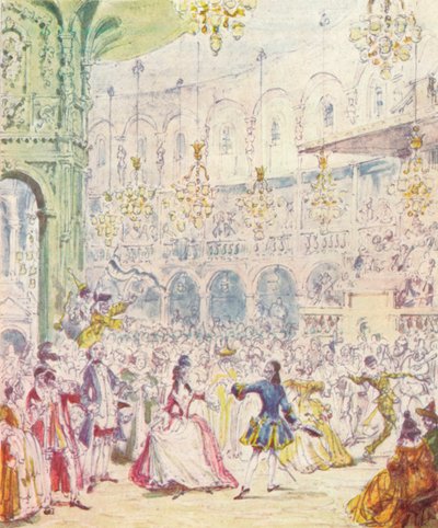 Randulph e Hilda dançando na Rotunda em Ranelagh Gardens, 1842, 1903 de Unbekannt