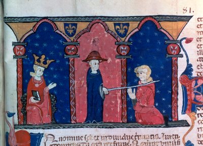 Raymond VII recebe absolvição, c1296 de Unbekannt