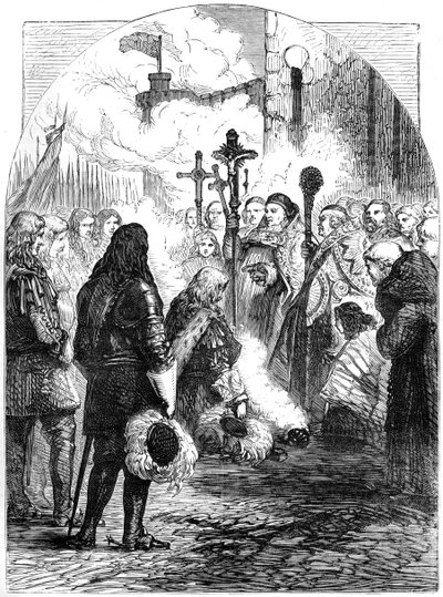 Recepção de James II em Dublin, c1689, século XIX de Unbekannt