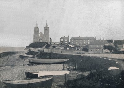 Reculver - a vila e as torres Reculver, 1895 de Unbekannt