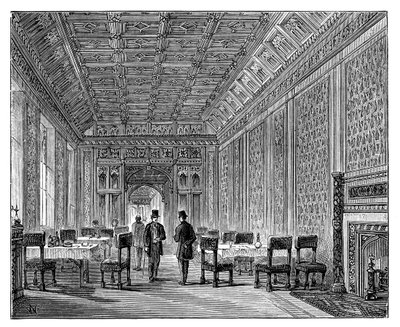 Sala de Refresco, Câmara dos Lordes, Palácio de Westminster, Londres, c1888 de Unbekannt