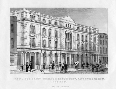 Repositório da Sociedade de Tratado Religioso, Paternoster Row, Londres, século XIX de Unbekannt