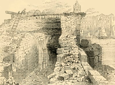 Restos da capela de St. Thomas, Old London Bridge, c1872. de Unbekannt