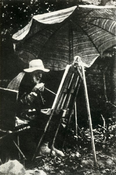 Pintura de Renoir ao ar livre, c1910s, 1947. de Unbekannt
