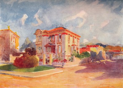 Residence of H.E. Dr. Pedro de Toledo, ex-Minister of Agriculture, Avenida Beira Mar, 1914 de Unbekannt