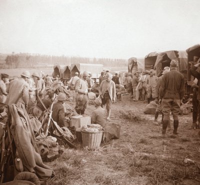 Parada em repouso, Genicourt, norte da França, c1914-c1918 de Unbekannt