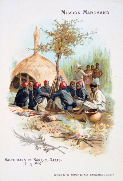 Descanse em Bahr-el-Ghazal, junho de 1897 de Unbekannt