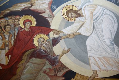 A ressurreição. Jesus, Adão e Eva Vienne Autriche de Unbekannt