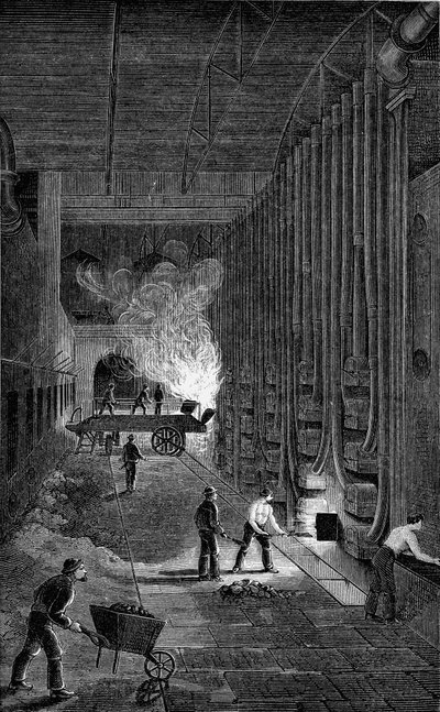 Casa da retorta, Imperial Gasworks, Kings Road, Londres, 1876 de Unbekannt