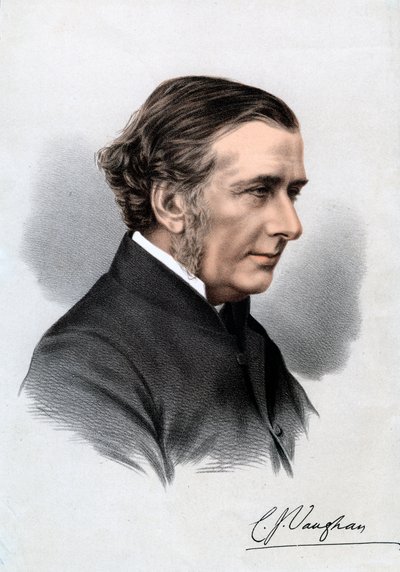Reverendo Charles John Vaughan, diretor da Harrow e decano de Llandaff, século XIX de Unbekannt