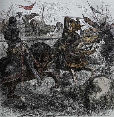 Ricardo III em Bosworth, 22 de agosto de 1485, c1880 de Unbekannt