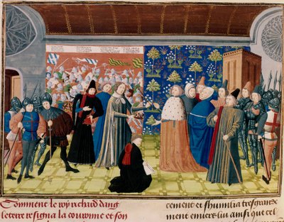 Ricardo II entregando a coroa, 1399 de Unbekannt