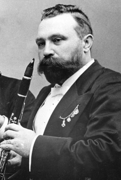 Richard Mühlfeld, clarinista alemão, década de 1890 de Unbekannt