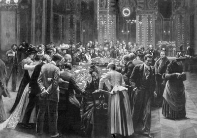 Não vale mais nada, as salas de jogo em Monte Carlo, Mônaco, 1890 de Unbekannt