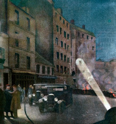 Motim na Rue Nationale, Paris, 1934 de Unbekannt