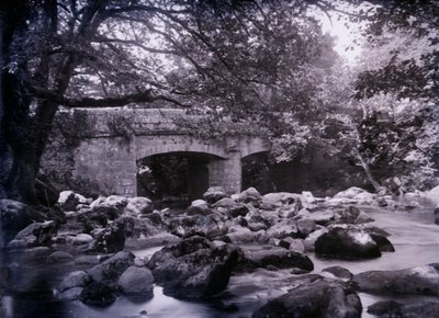 Rio e ponte perto de Plymouth em Devon, 1920. de Unbekannt
