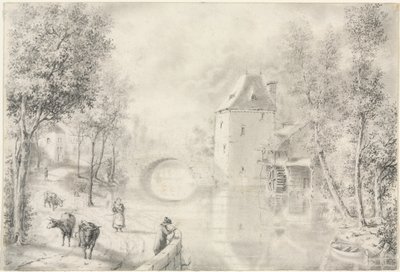 Estrada pela ponte velha, 1800. de Unbekannt